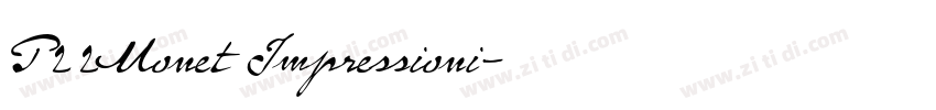 P22Monet Impressioni字体转换